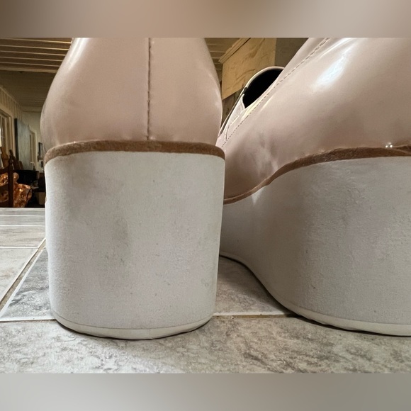 SOLSANA Tabbie Beige Patent platform Mary Jane size 6.5 - Picture 8 of 12